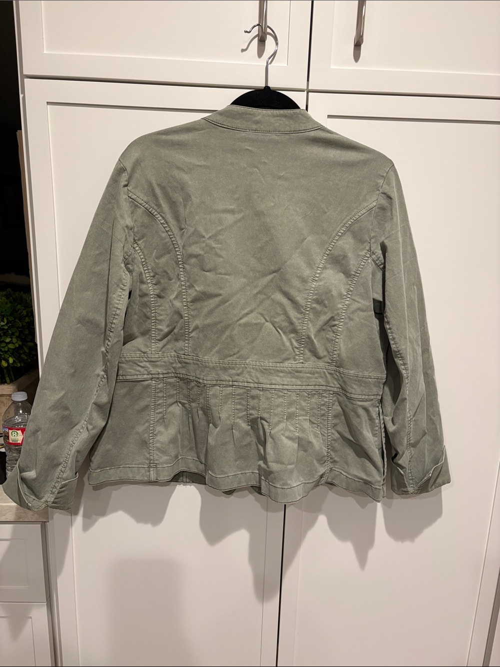 Light Olive Military-Style Jacket - Picture 2 of 5